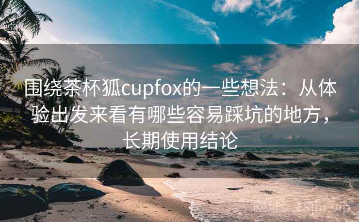 围绕茶杯狐cupfox的一些想法：从体验出发来看有哪些容易踩坑的地方，长期使用结论