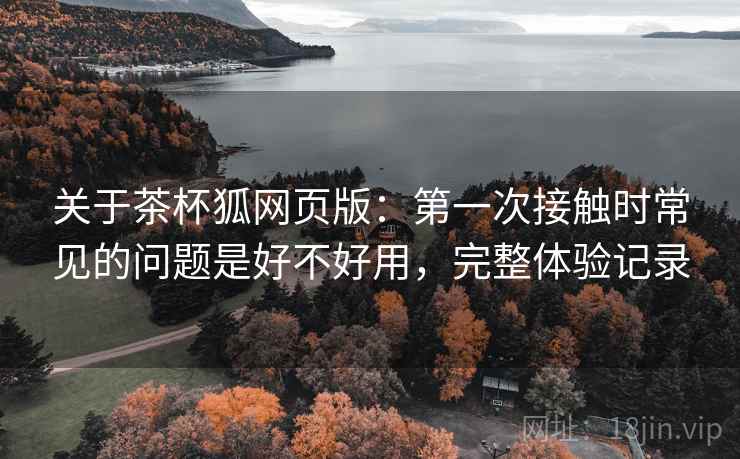 关于茶杯狐网页版:第一次接触时常见的问题是好不好用,完整体验记录 关于茶杯狐网页版:第一次接触时常见的问题是好不好用,完整体验记录